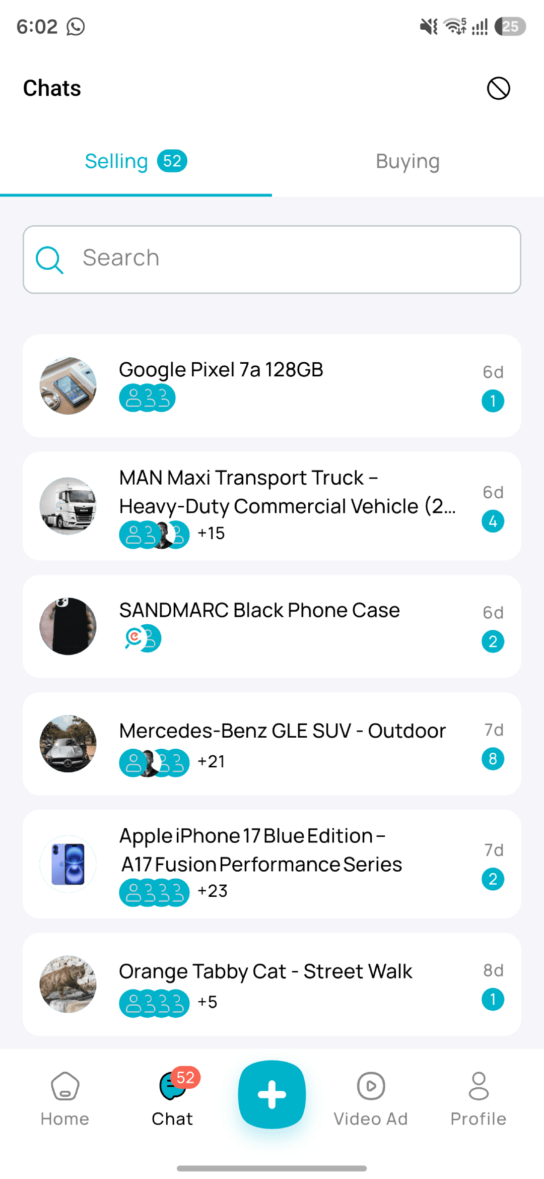 Chat & Offers: Real-time chat, voice notes and in-chat price offers.